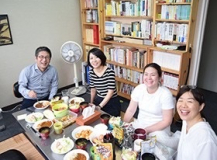 お昼ご飯の様子です（毎日・自炊します）