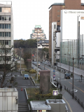 窓から大阪城がみえます
