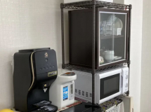 無料カフェスペース充実しています。