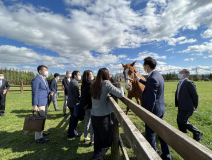 お客様企業を訪問したときの写真です。